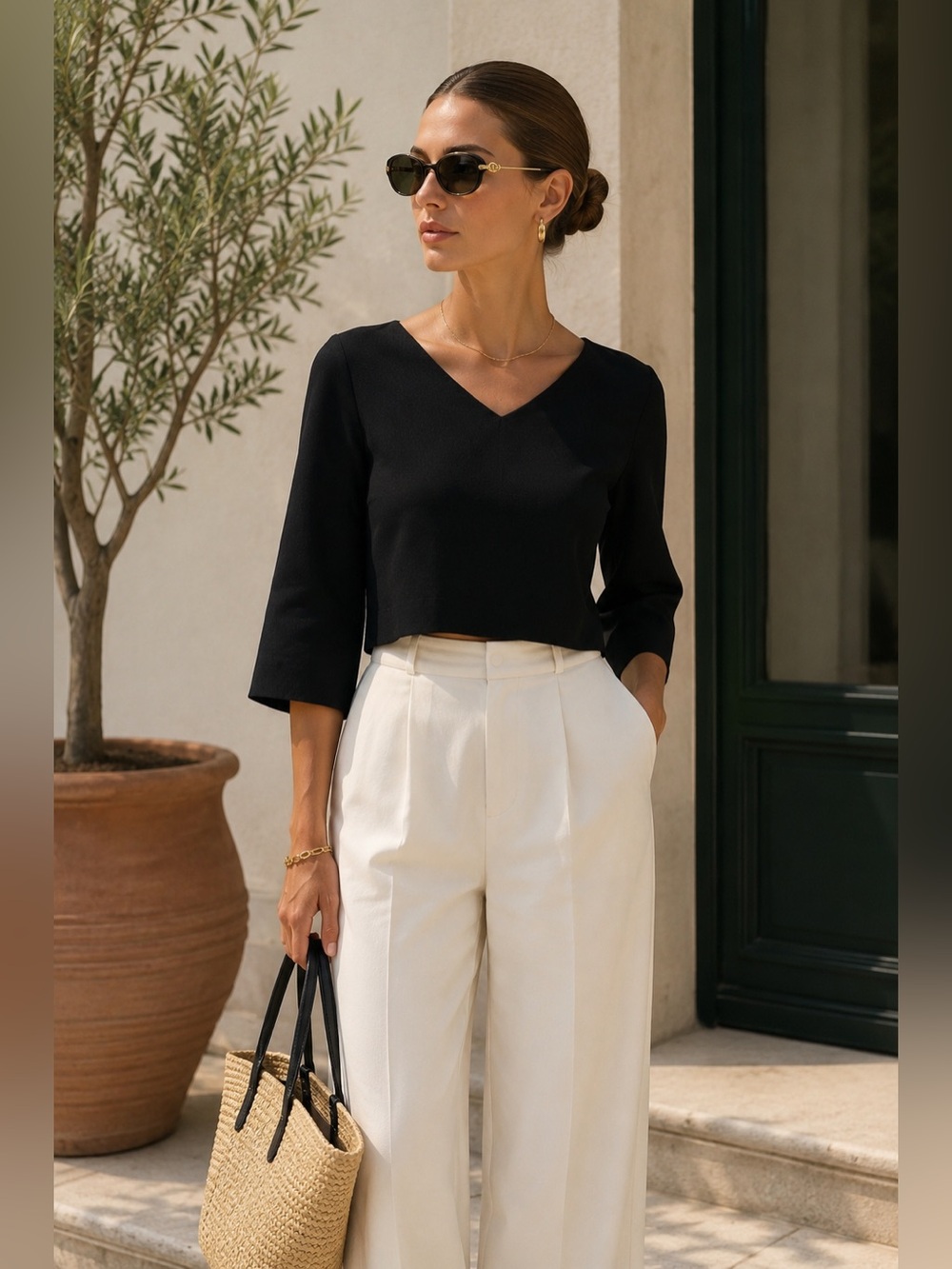 Stella McCartney Elegant Black top